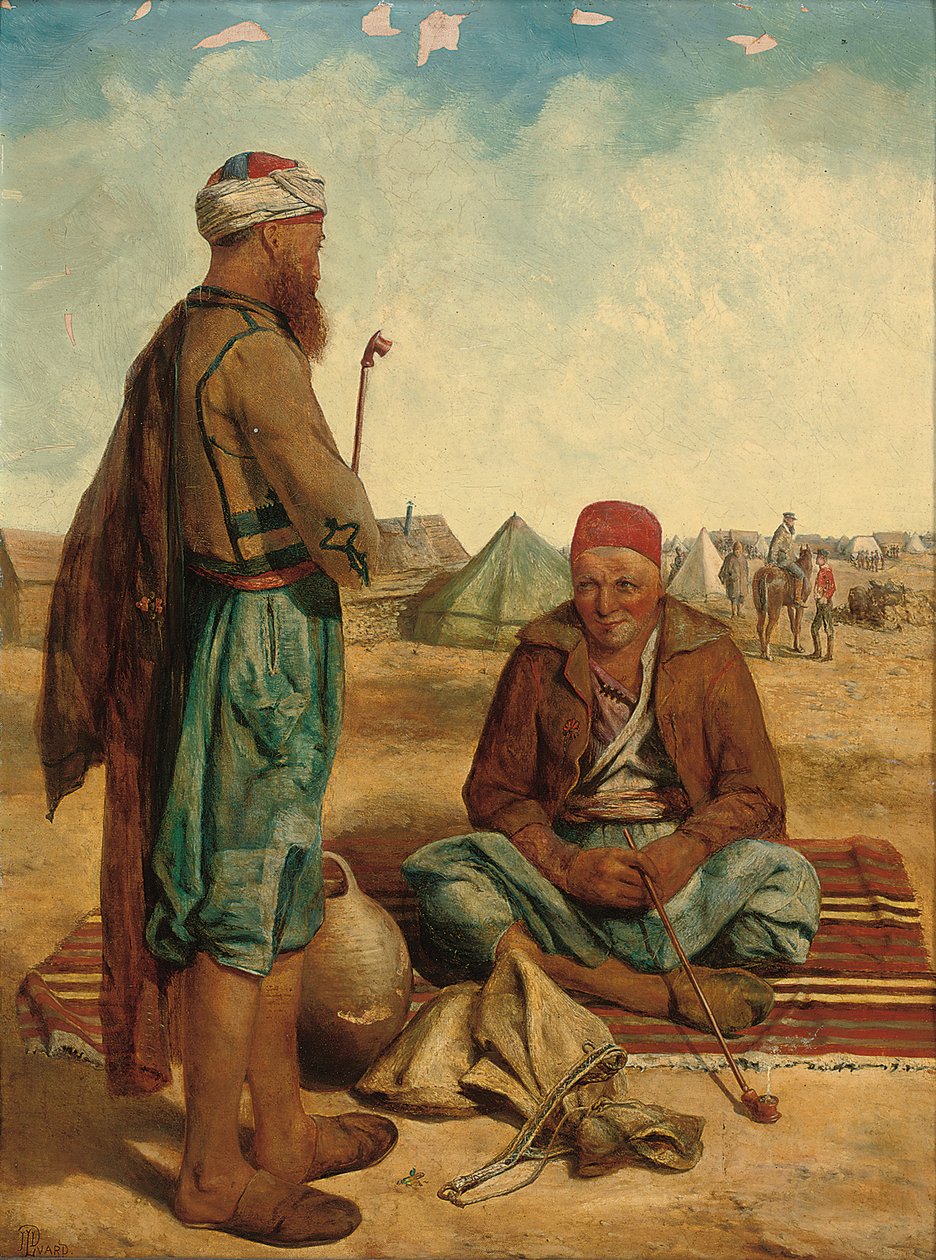 Kuřáci, 1856 od John Dalbiac Luard
