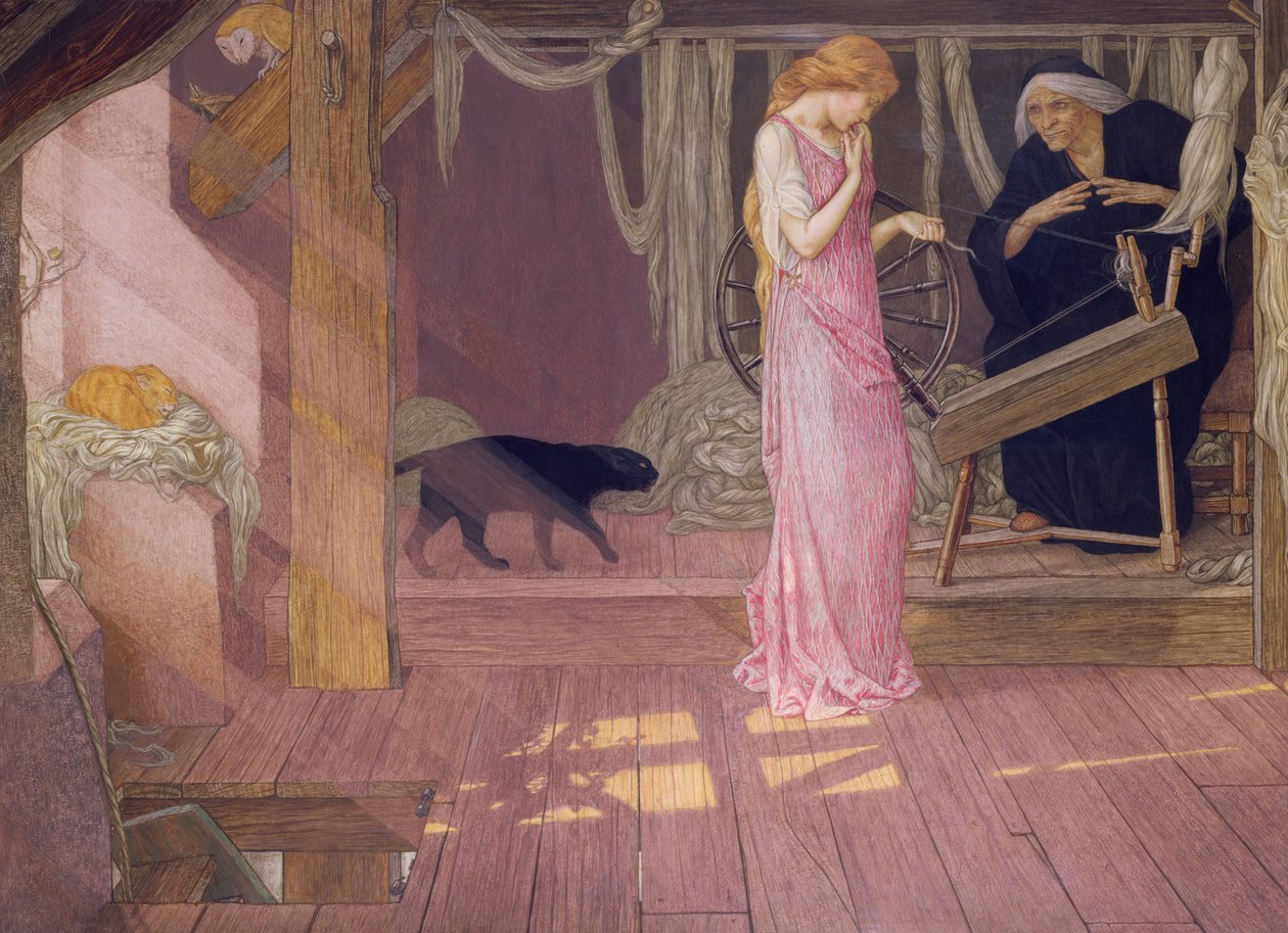 Šípková Růženka (tempera) od John Dickson Batten