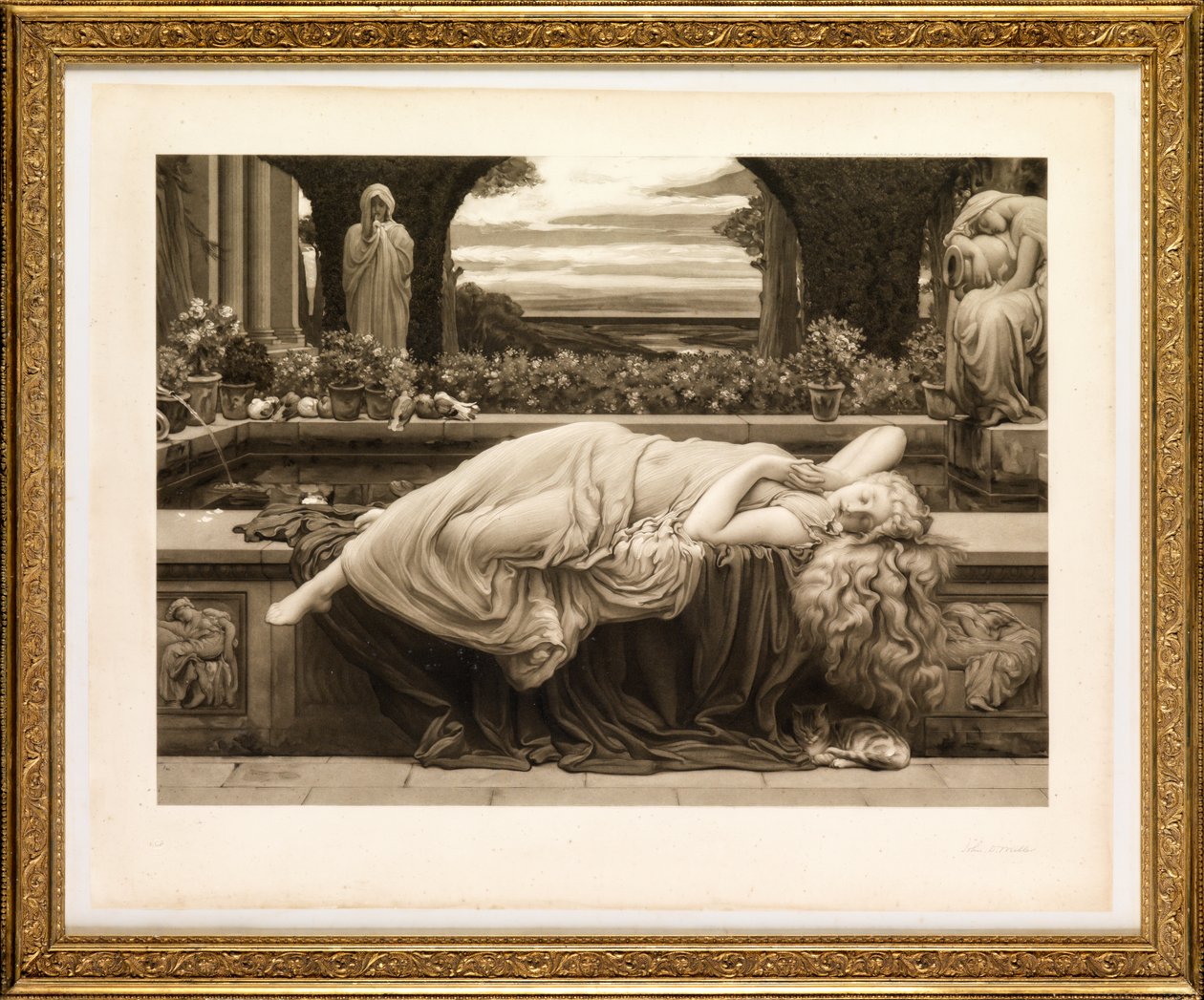 Summer Slumber (rytina) od John Douglas Miller