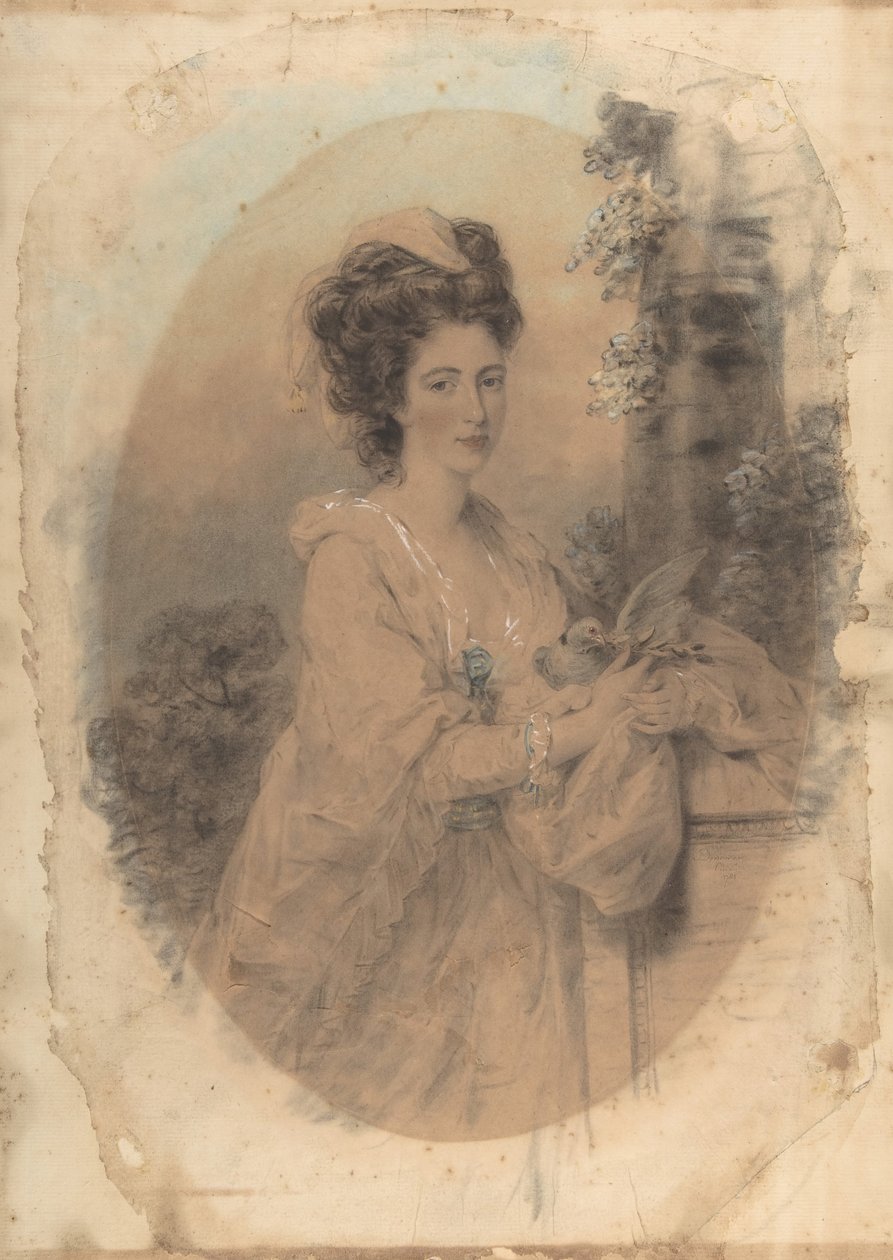 Isabella Hunter, sestřenice umělce, 1781. od John Downman