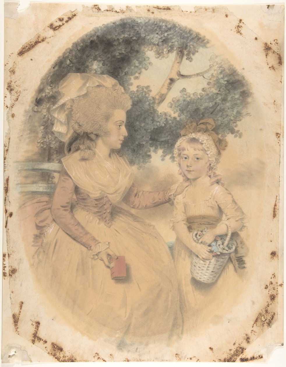 Paní Morganová a její dítě, 1785. od John Downman
