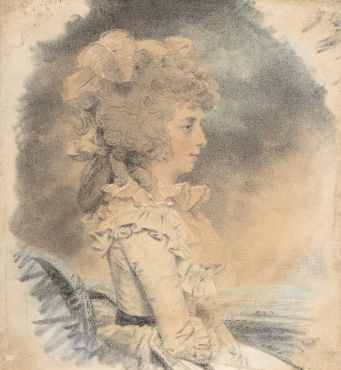 Paní Palmerová, 1785. od John Downman