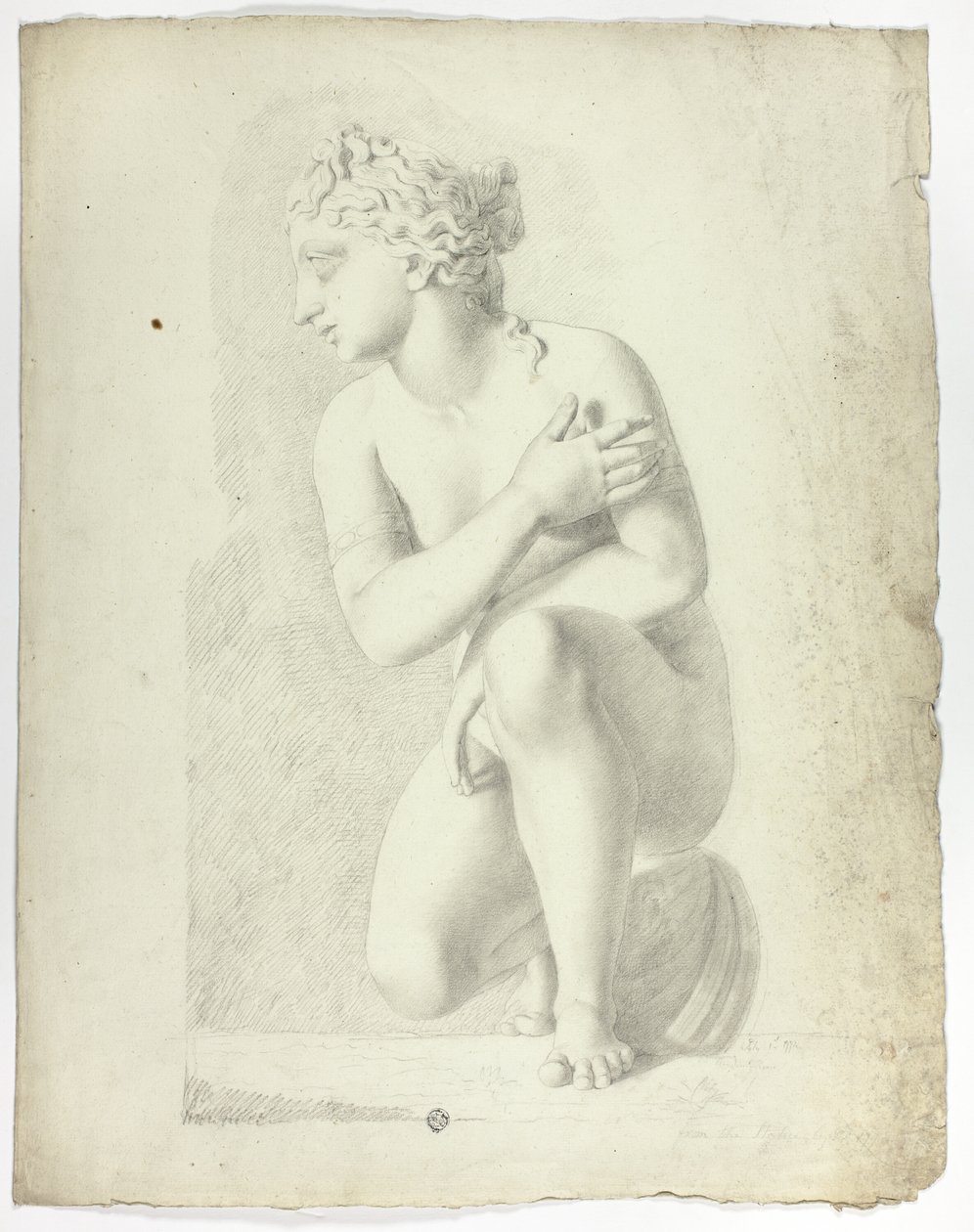 Socha Crouching Venuše od John Downman