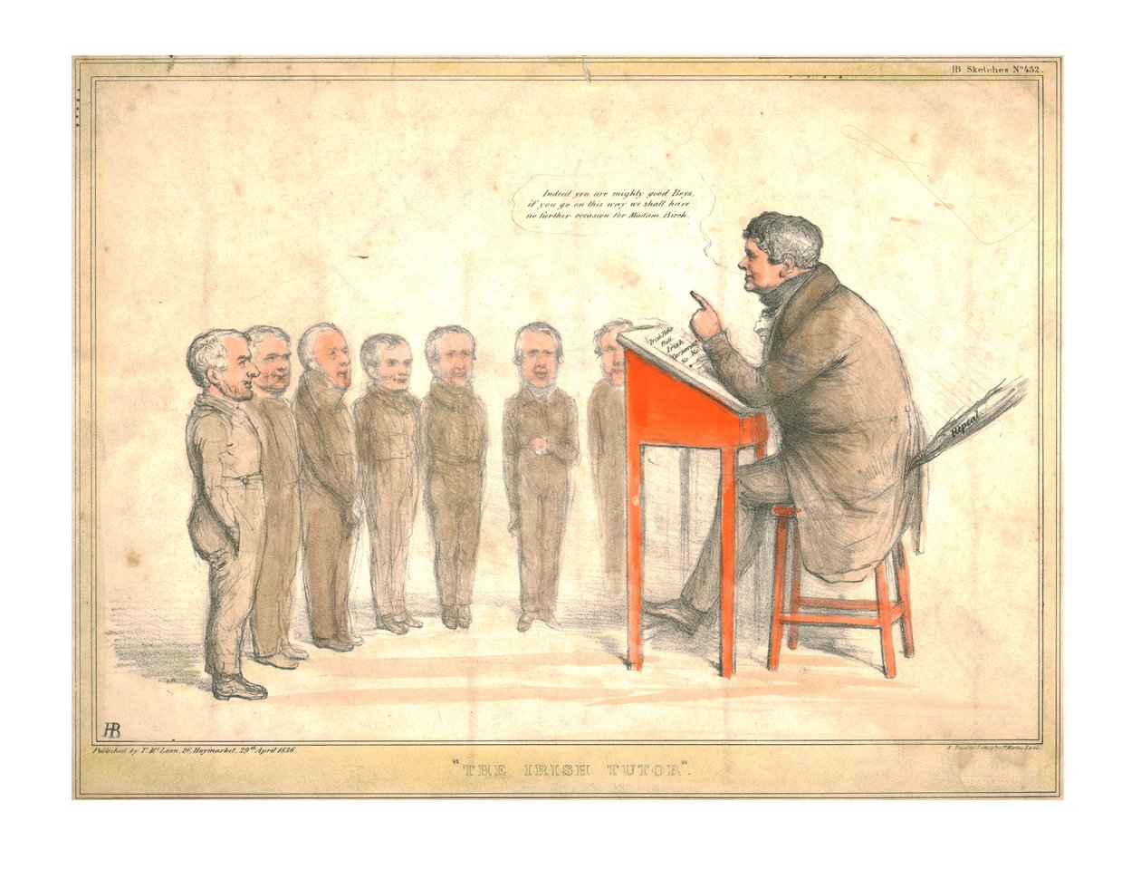 Irský učitel, 1836. od John Doyle