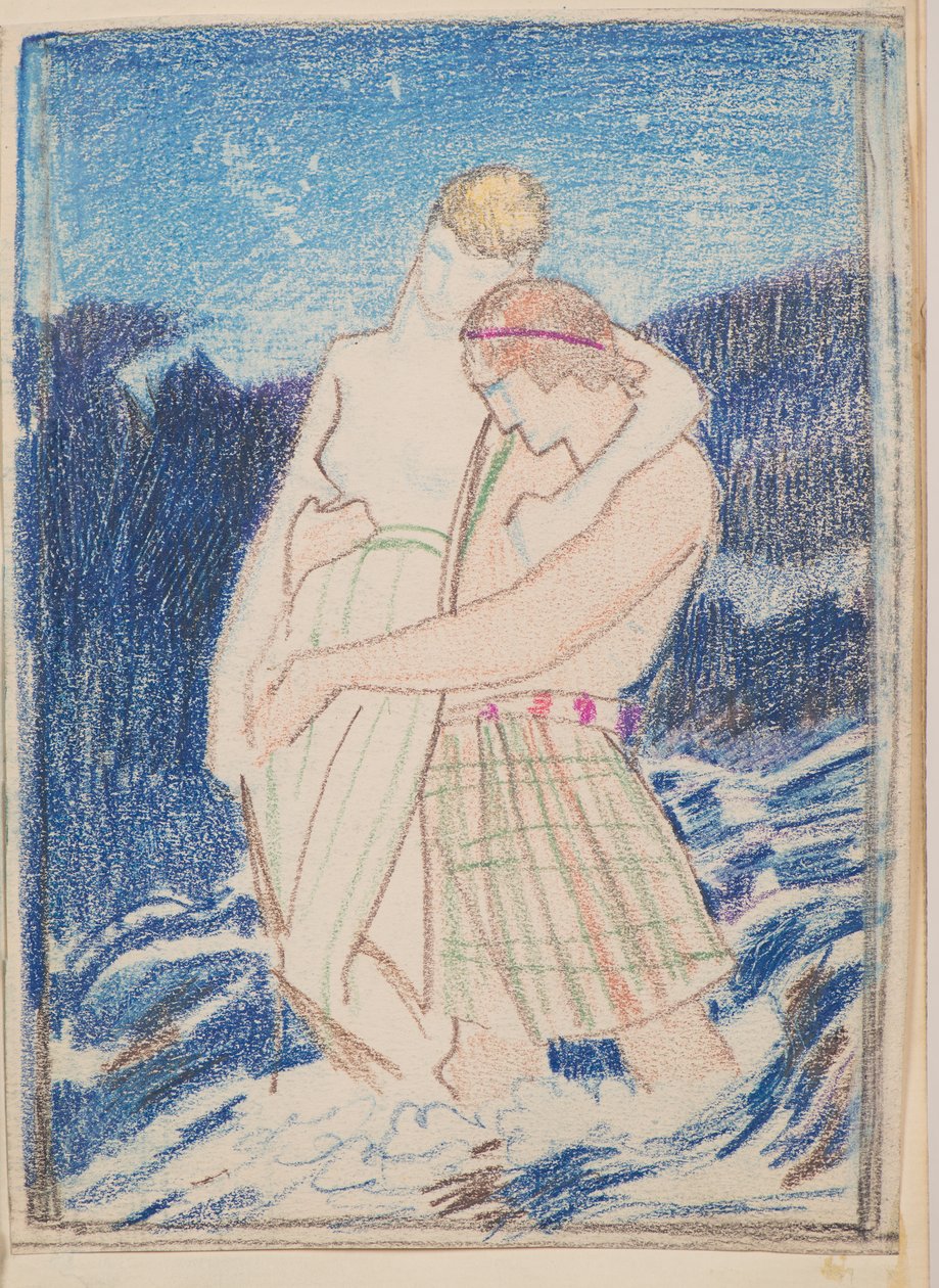 Naoise a Deirdre (tužka) od John Duncan
