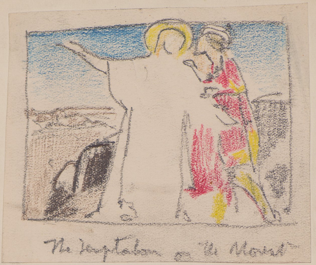 Pokušení na hoře (tužka) od John Duncan
