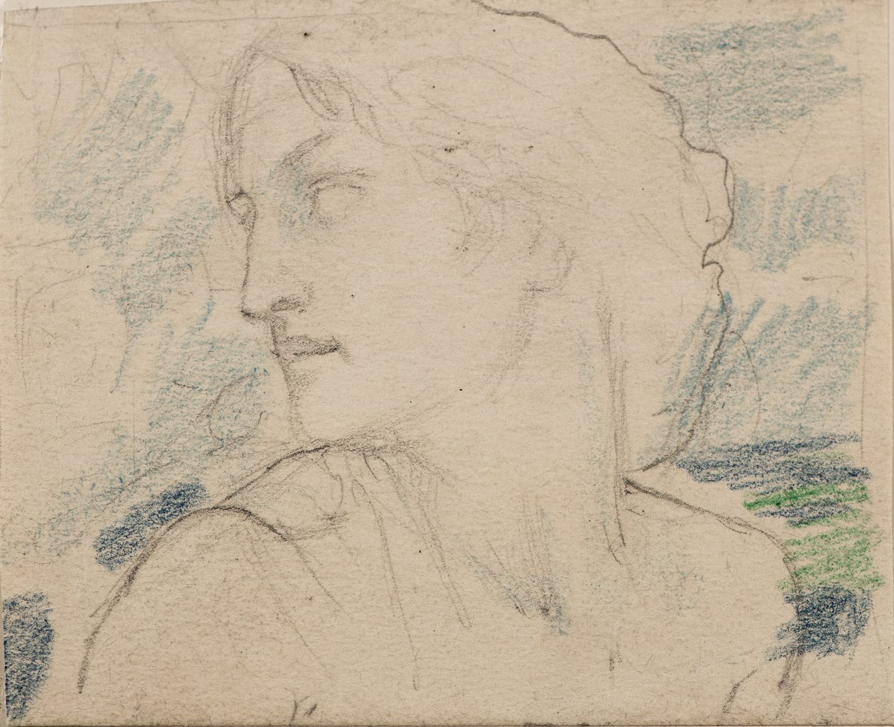 Bez názvu [Ženská postava] (tužka) od John Duncan
