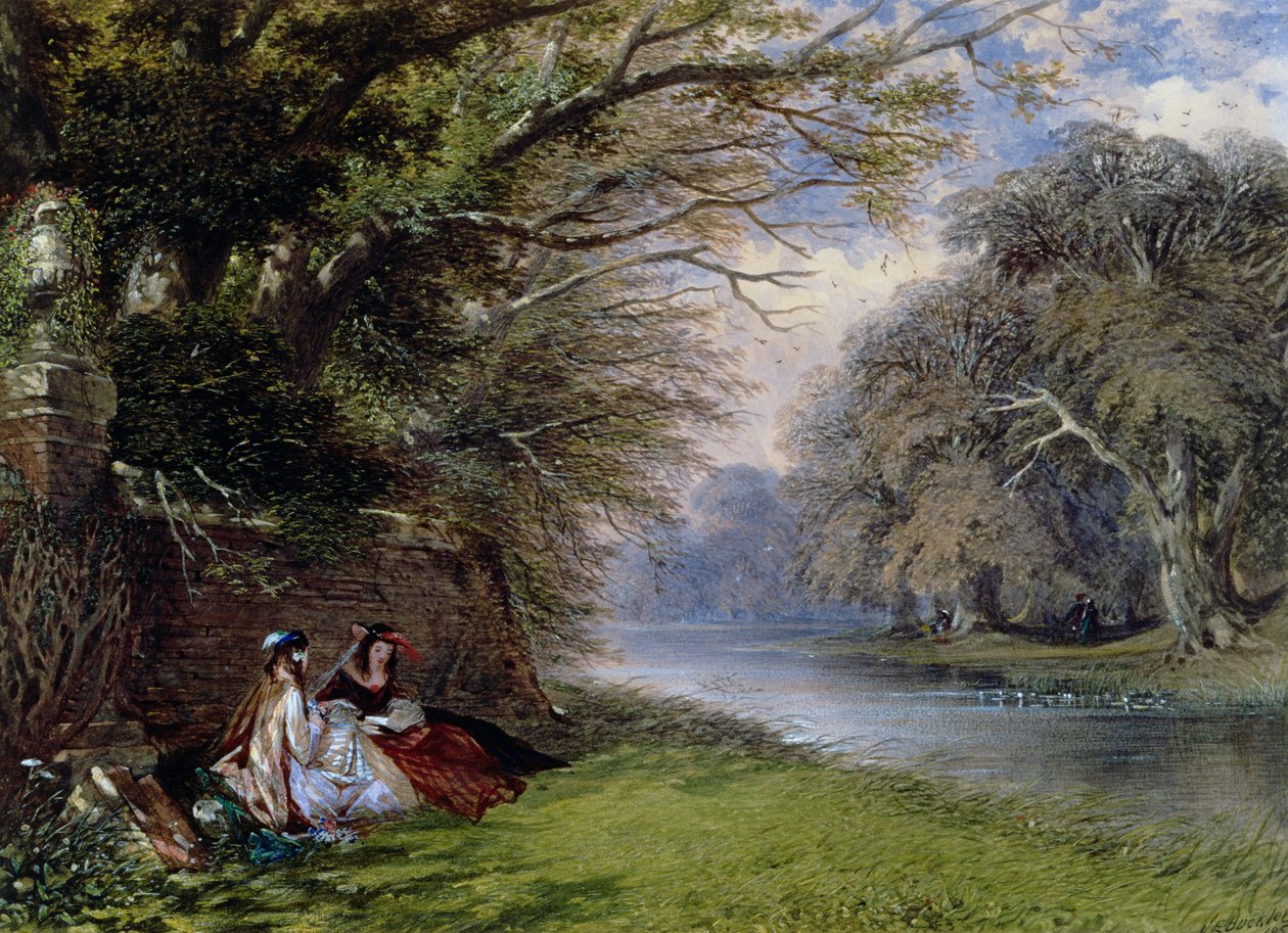 Mladé dámy u řeky od John Edmund Buckley