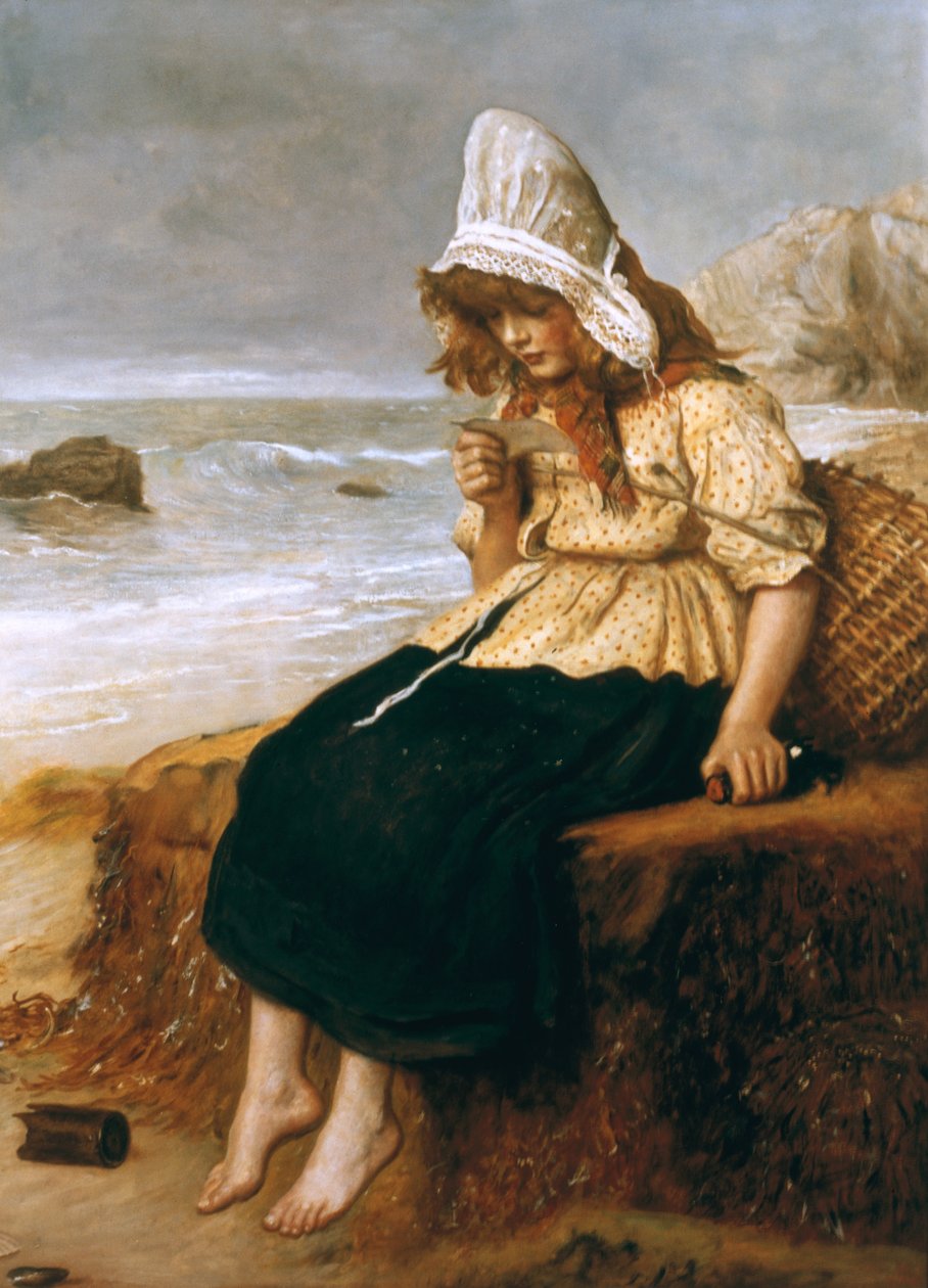 Zpráva z moře od John Everett Millais