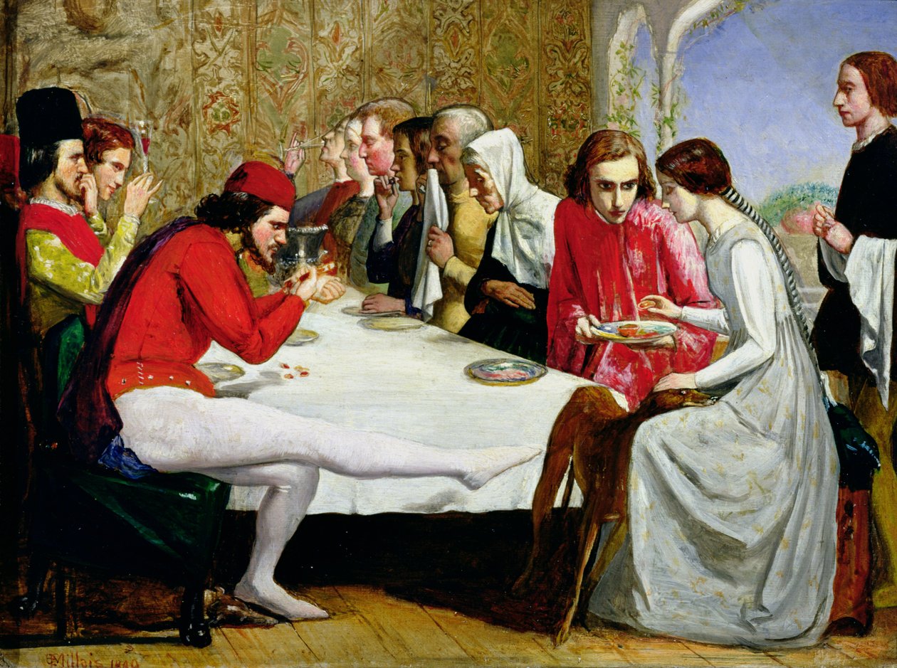 Lorenzo a Isabella, 1849 od John Everett Millais