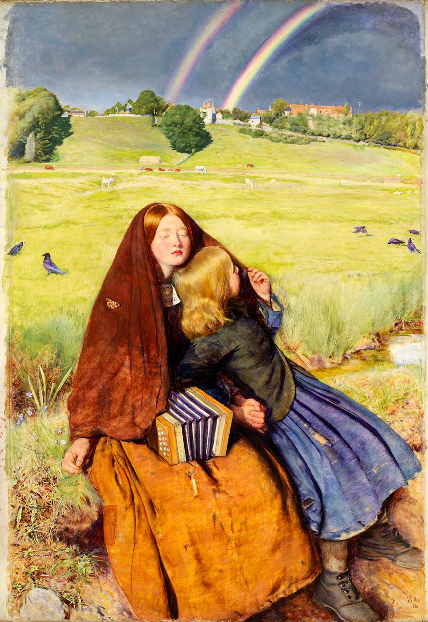 Slepá dívka, 1854-56 od John Everett Millais