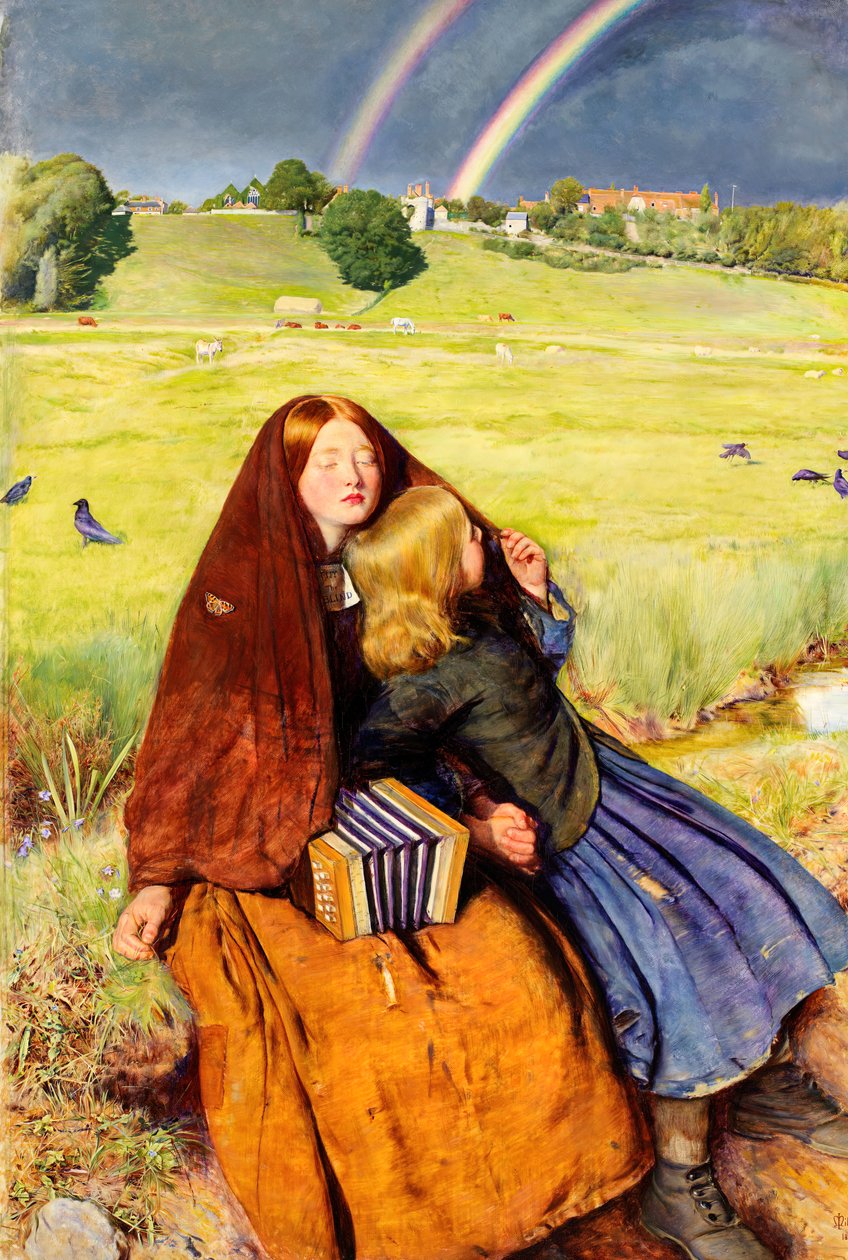 Slepá dívka, 1856. od John Everett Millais