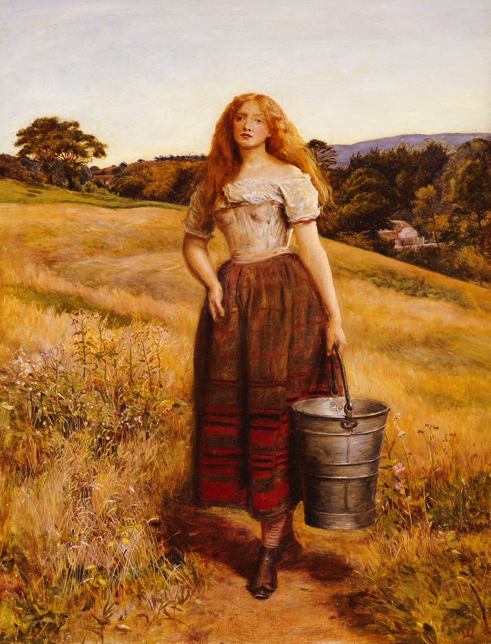 Farmářova dcera od John Everett Millais