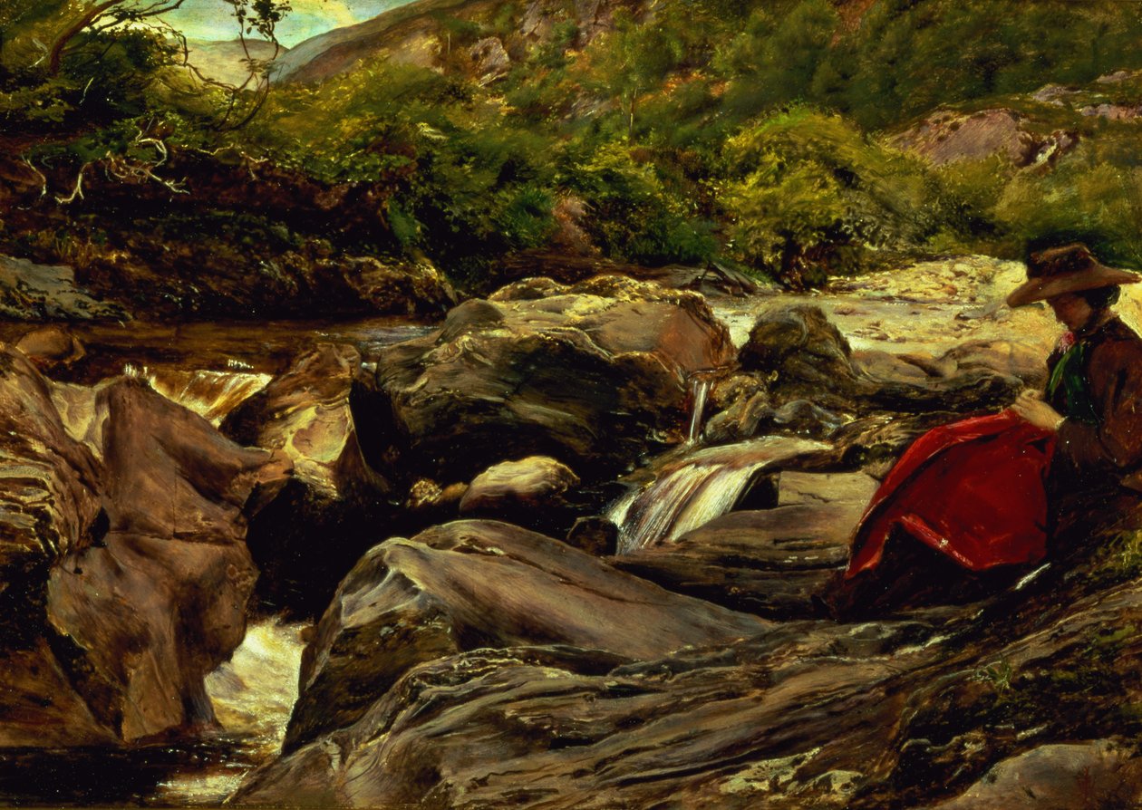 Vodopád od John Everett Millais