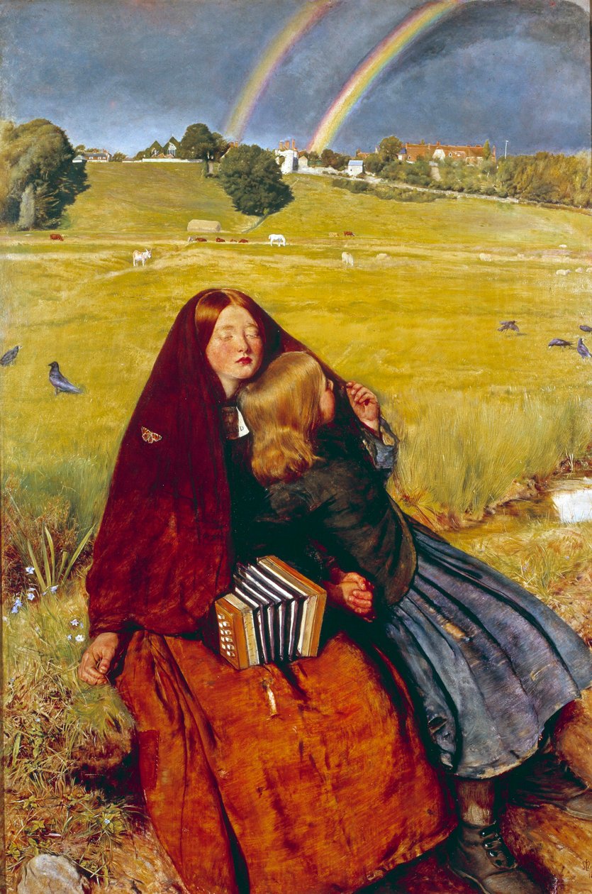 Slepá dívka od John Everett Millais