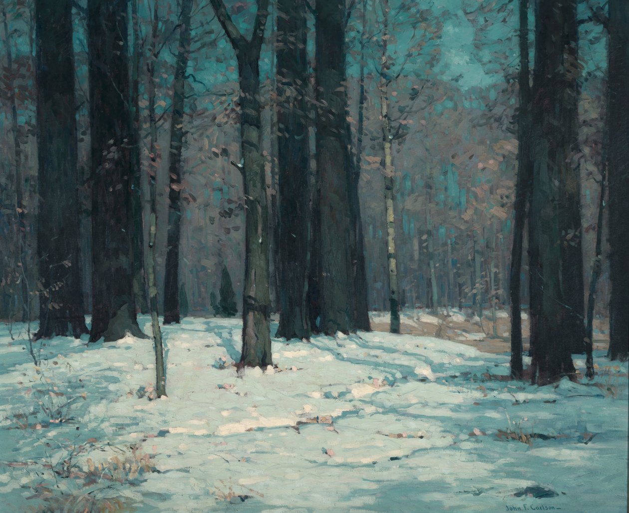 Lesy v zimě, ca. 1912. od John F. Carlson