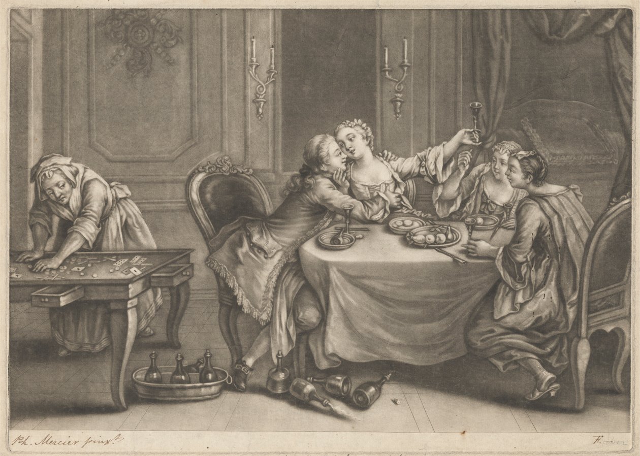 Marnotratný syn s nevěstkami od John Faber the younger