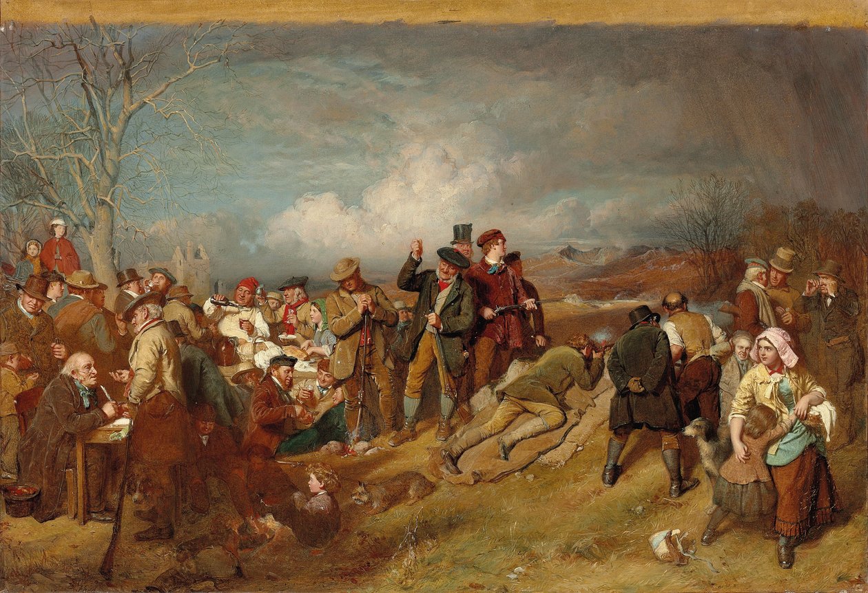 The Wappenshaw: A Shooting Match, od John Faed