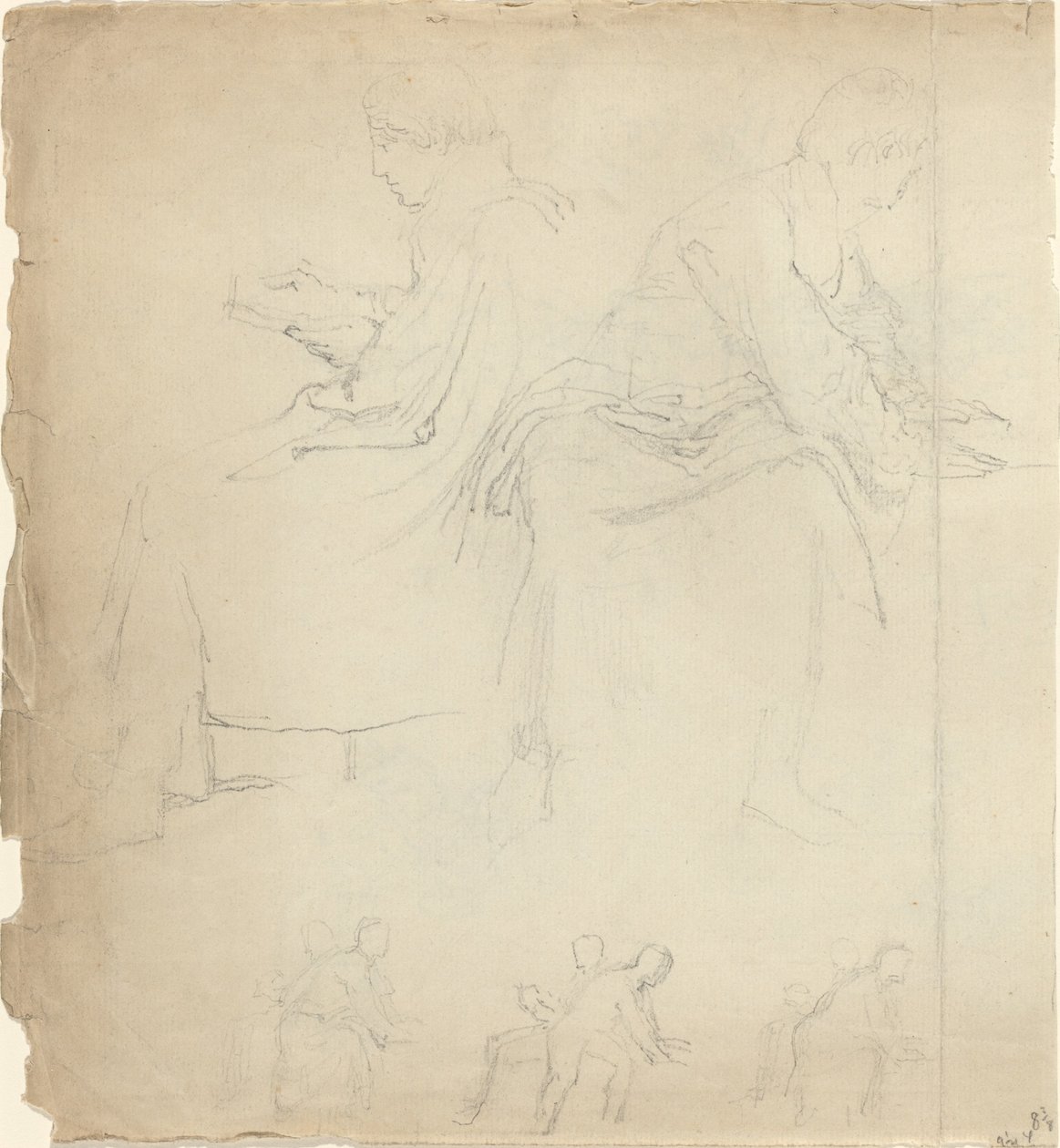 Studijní list [recto and verse] od John Flaxman
