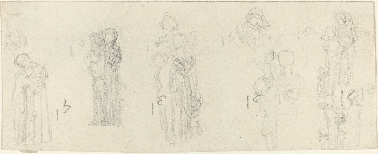 Studijní list [recto and verse] od John Flaxman