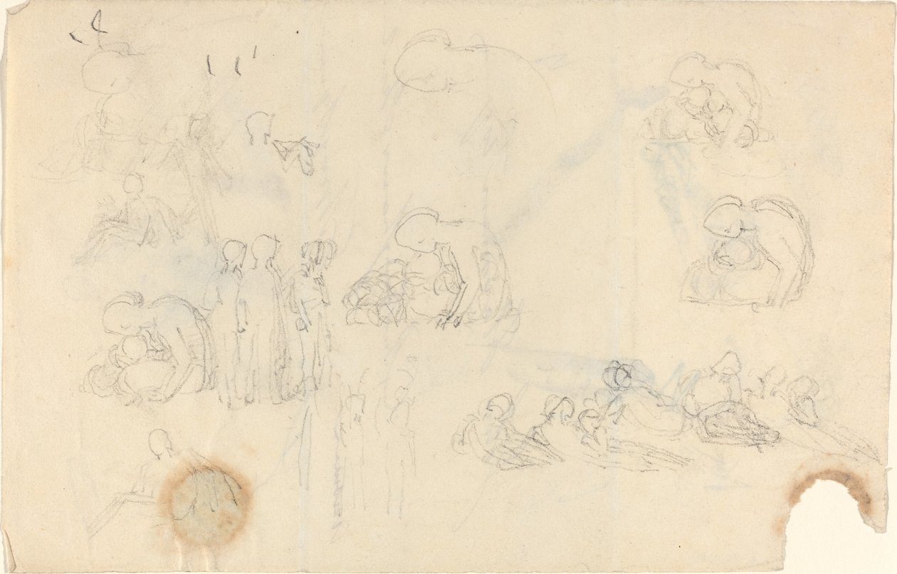 Studijní list [recto and verse] od John Flaxman