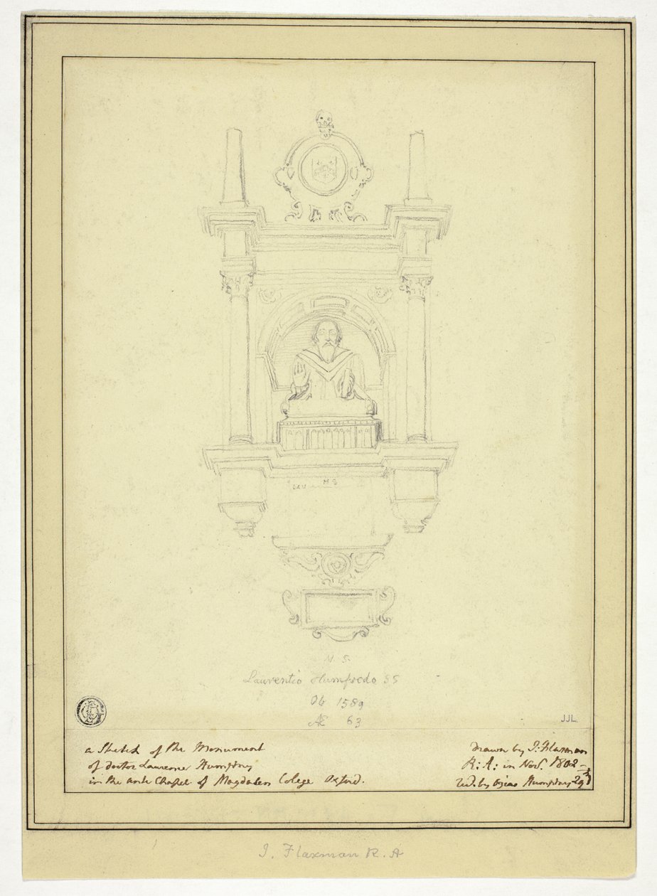 Pomník doktora Lawrence Humphreyho od John Flaxman