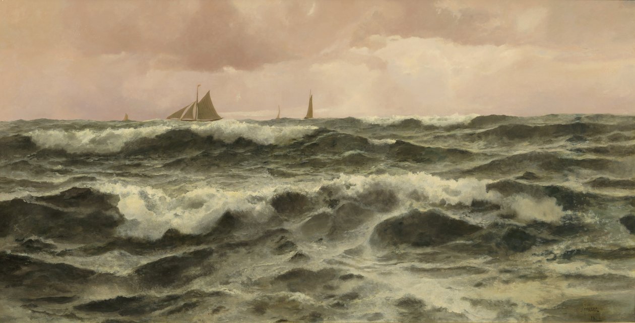Off Folkestone, 1886 od John Fraser