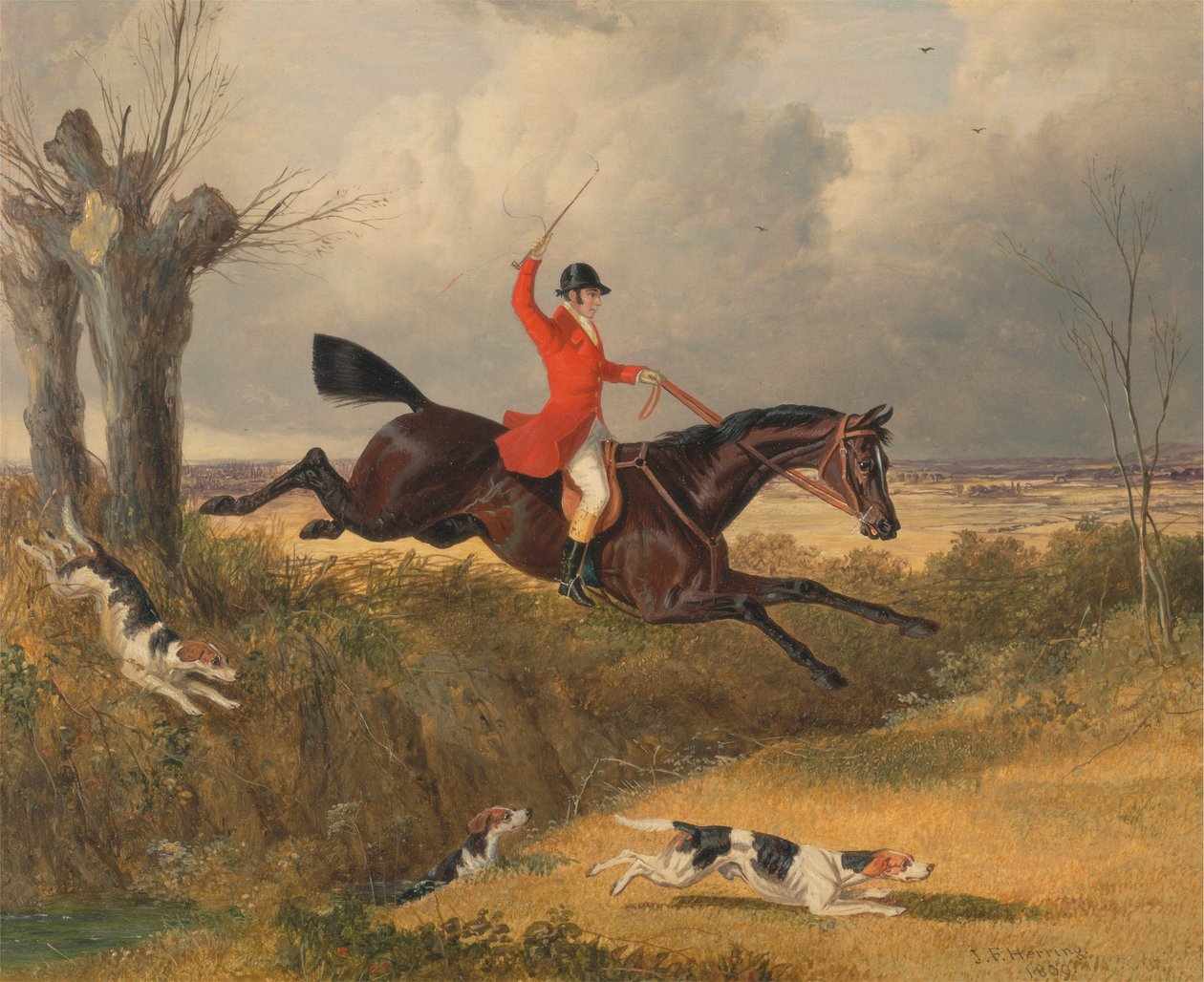 Foxhunting: čištění příkopu od John Frederick Herring