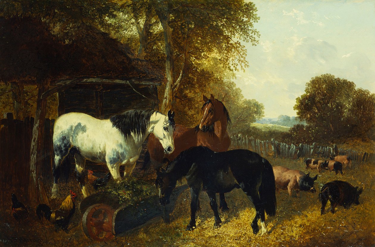 Scéna ze dvora od John Frederick Herring Junior