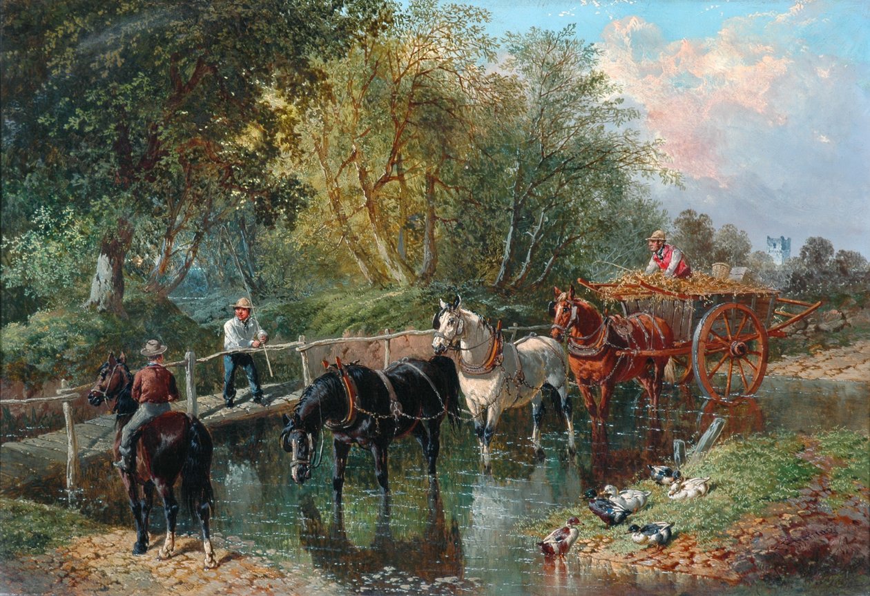 Přechod přes potok od John Frederick Herring Junior