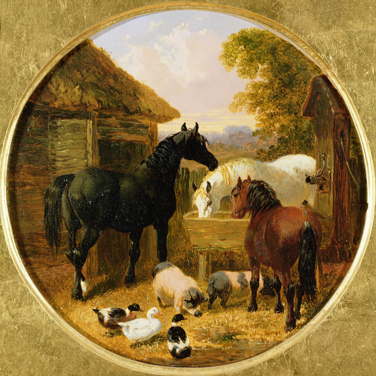 Scéna ze dvora od John Frederick Herring Junior