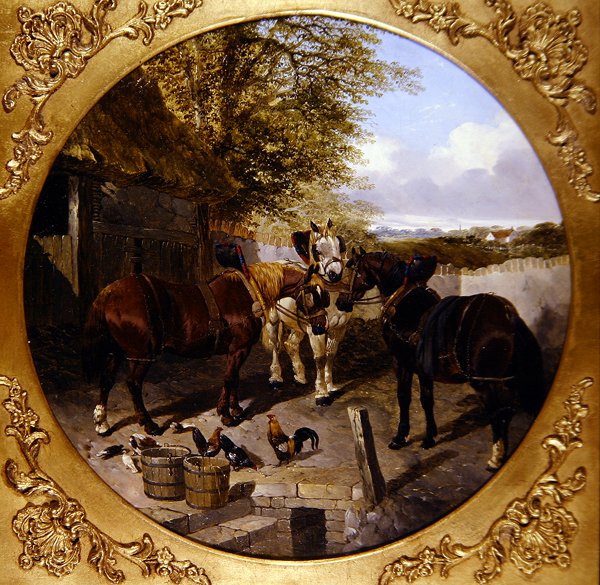 Stáj (olej na plátně) od John Frederick Herring Jnr