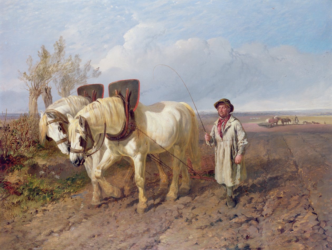 Harrowing Team od John Frederick Herring Senior