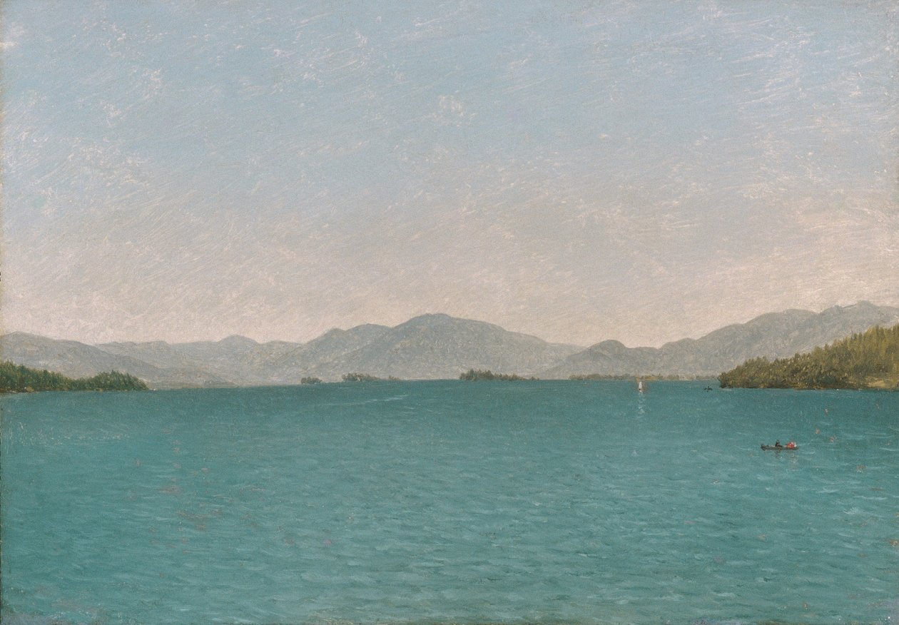 Lake George, bezplatné studium od John Frederick Kensett