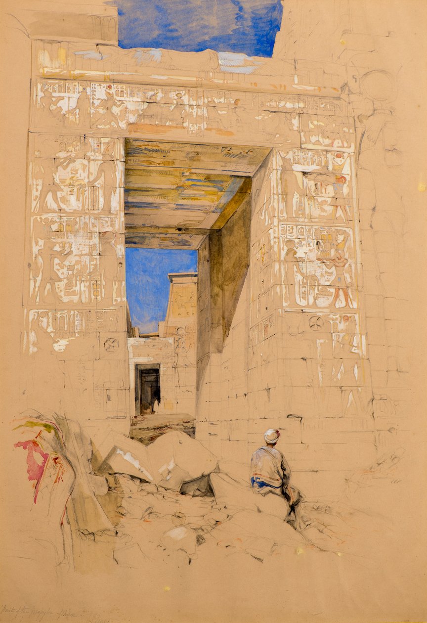 Část Propylonu Philae od John Frederick Lewis