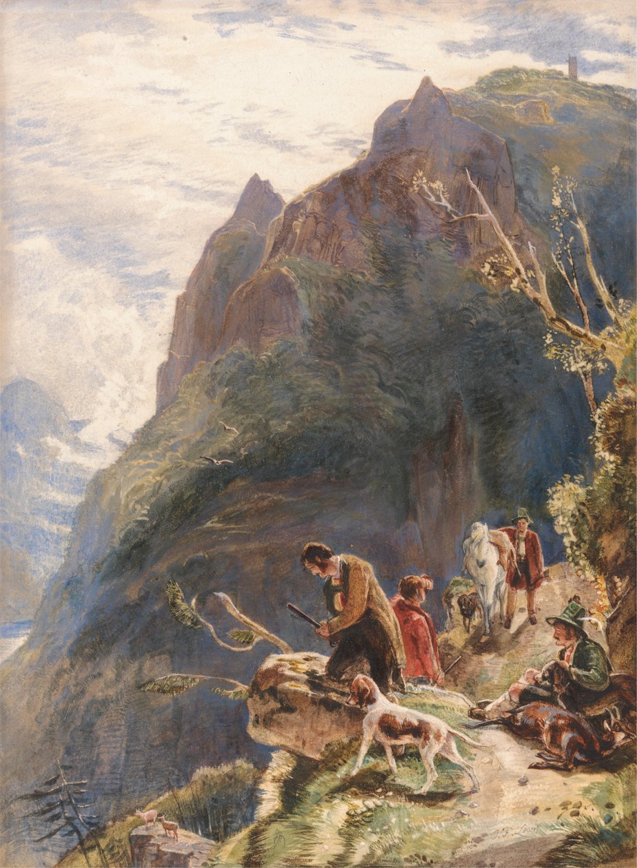 Tyrolští lovci od John Frederick Lewis