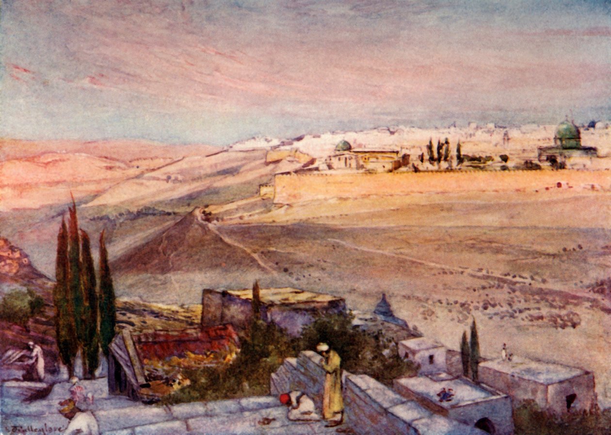 Východ slunce z Olivetské hory, 1902. od John Fulleylove