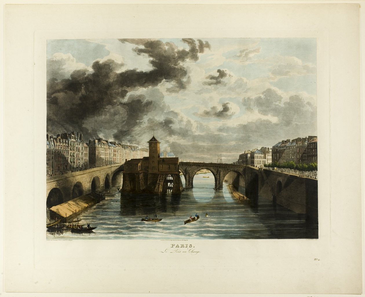 Paříž, Pont-au-Change od John Gendall