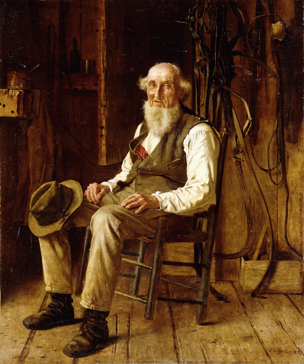 Chvilkové rozjímání, od John George Brown