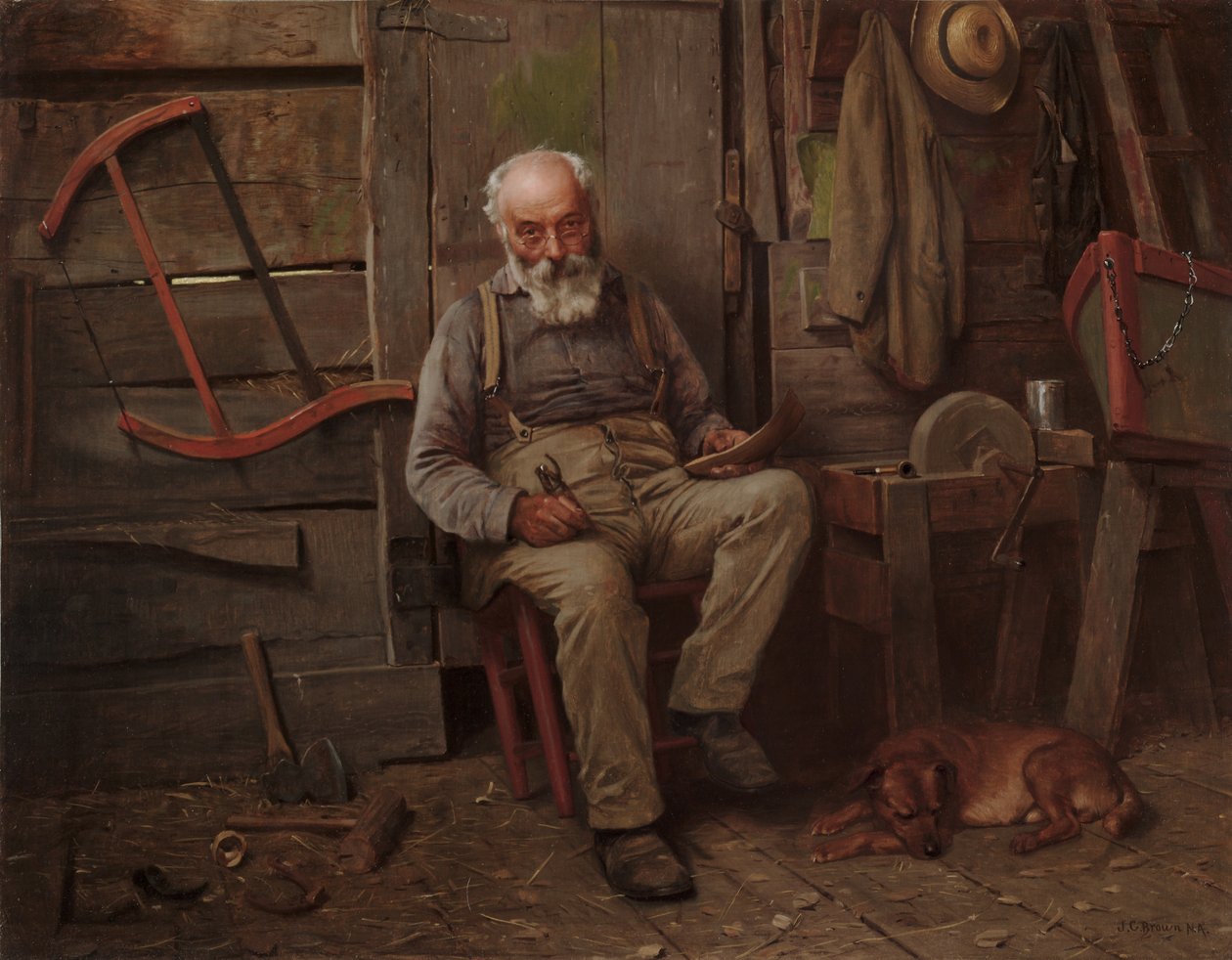 Stavitel lodí, c. 1904. od John George Brown