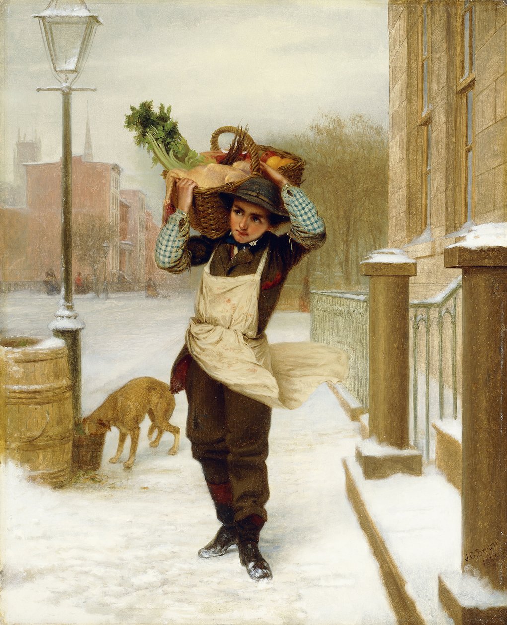 Doručovatel, 1863 od John George Brown
