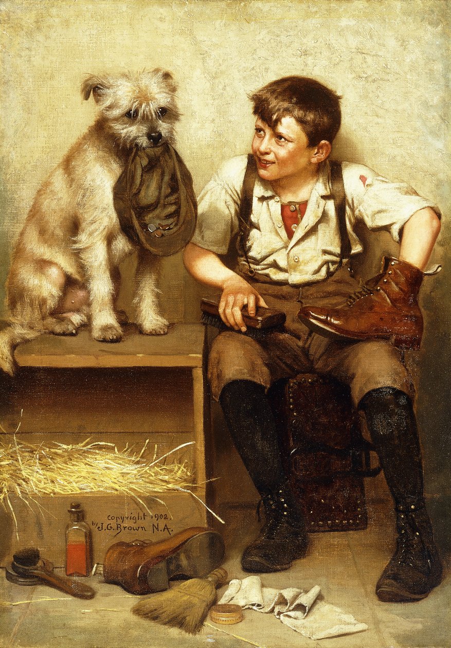 Shoeshine Boy, 1902 od John George Brown