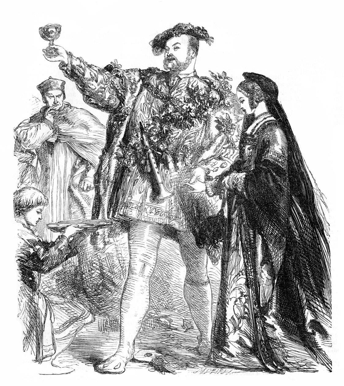 Henry VIII od Williama Shakespeara od John Gilbert