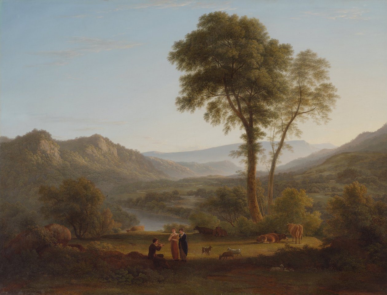 U Matlocku - stoupající mlha od John Glover