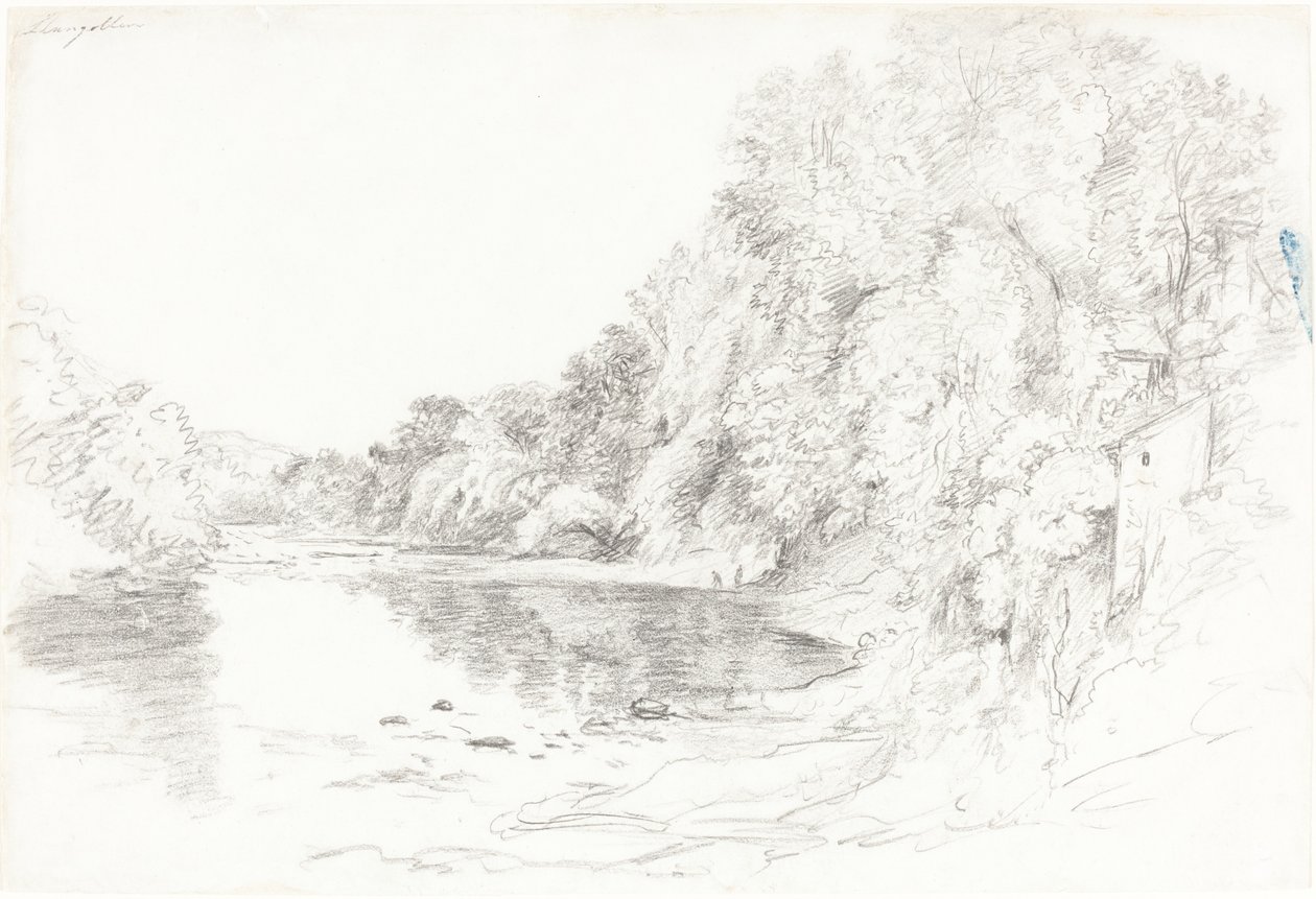 Řeka v Llangollen od John Glover