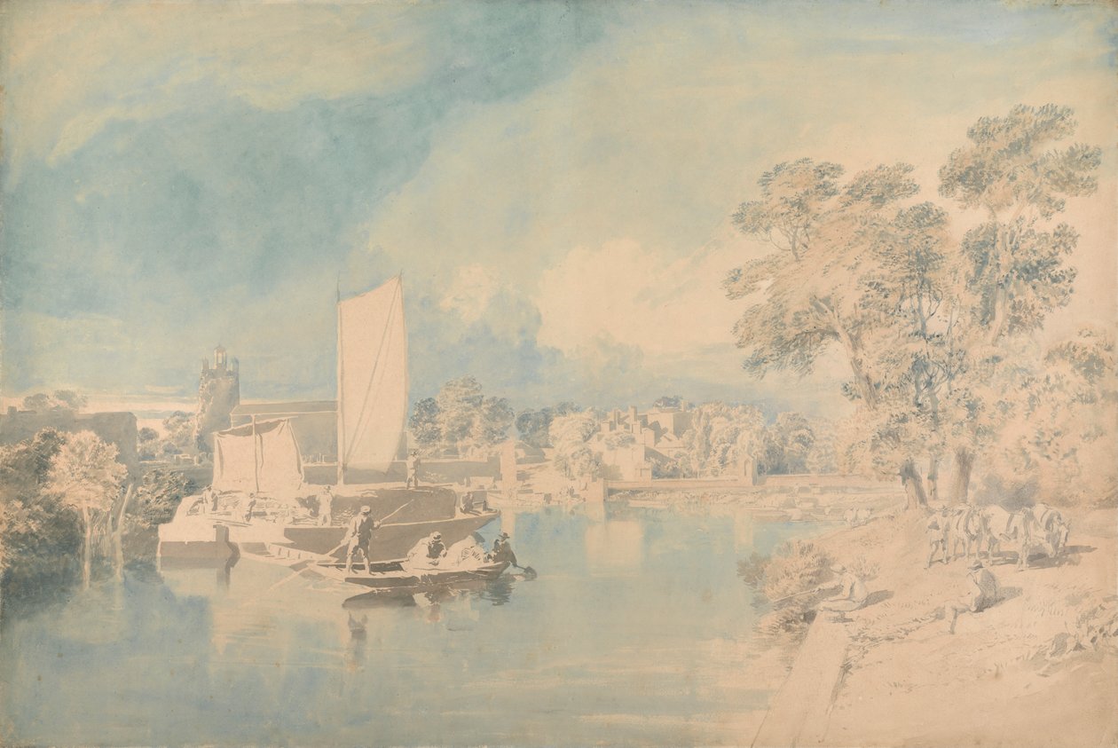 Temže v Isleworthu od John Glover