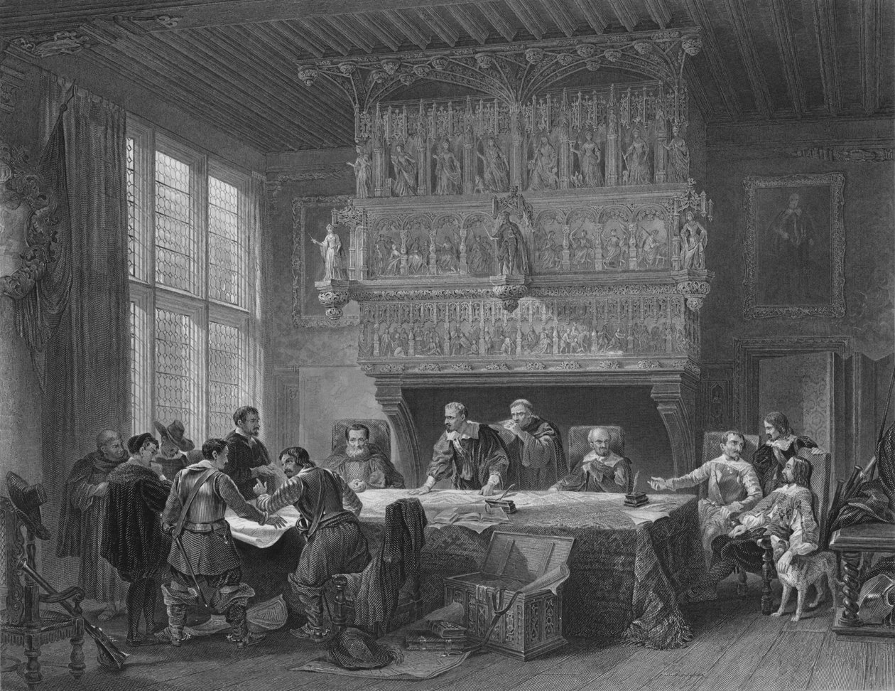 Válečná rada v Courtray, 1854. od John Godfrey
