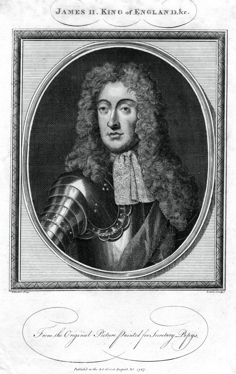 Anglický král Jakub II., 1787. od John Goldar