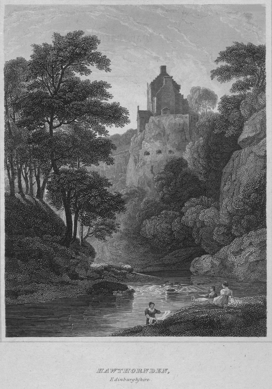 Hawthornden, Edinburghshire, 1814 od John Greig