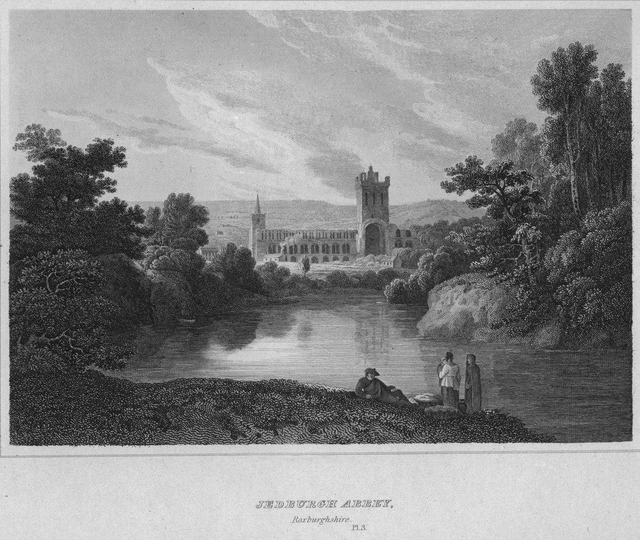 Jedburgh Abbey, Roxburghshire, 1814 od John Greig